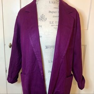 Gorgeous, pure silk, purple blazer